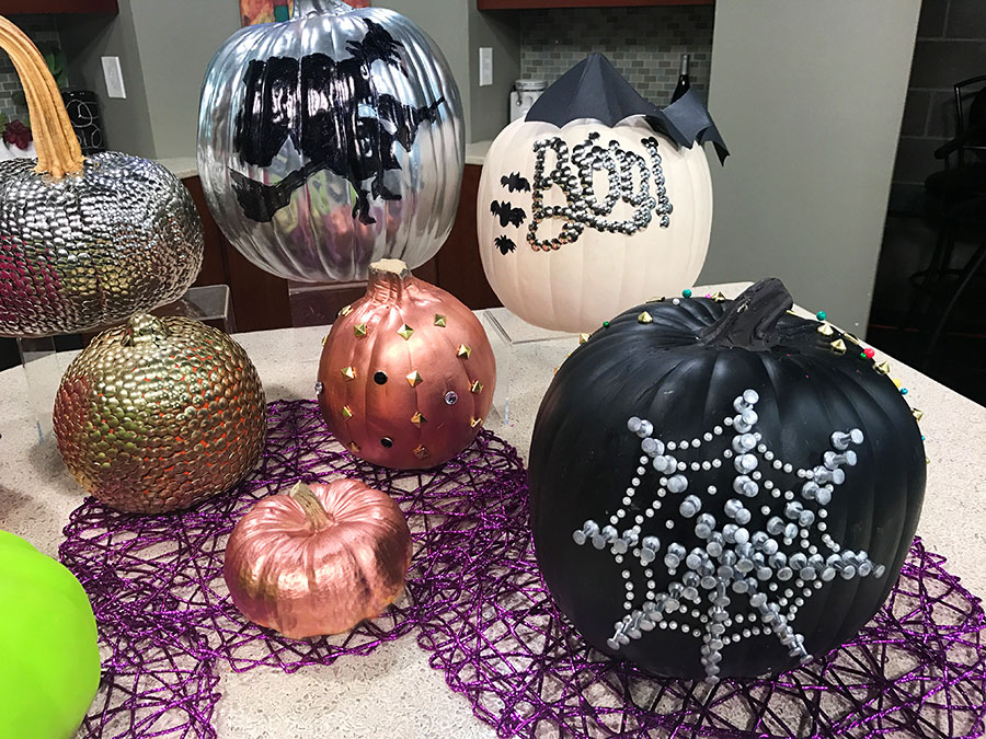 Halloween, pumpkins, fake pumpkins, artificial pumpkins, Fashionable Halloween